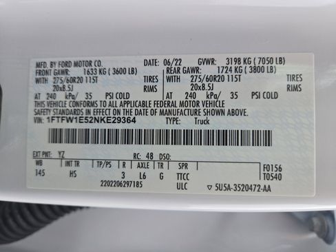 Certified 2022 Ford F150 Lariat w/ Equipment Group 502A High AWD/4WD image 26