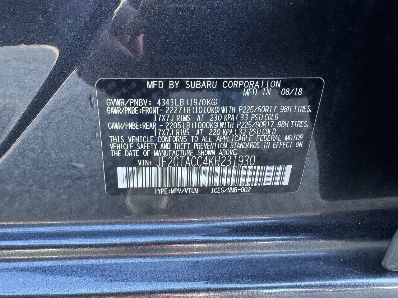 Used 2019 Subaru Crosstrek 2.0i Premium AWD/4WD image 40