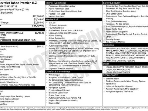 New 2025 Chevrolet Tahoe Premier image 4