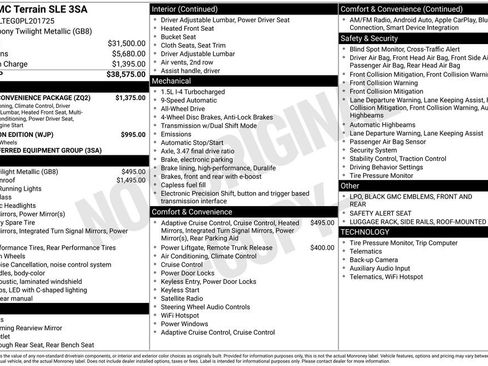 Used 2023 GMC Terrain SLE w/ Driver Convenience Package AWD/4WD image 13