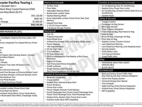 Used 2022 Chrysler Pacifica Touring-L FWD image 31