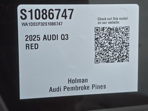 Certified 2025 Audi Q3 2.0T Premium w/ Convenience Package AWD/4WD image 27