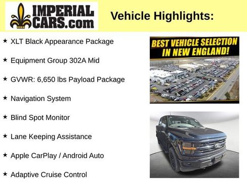 Used 2024 Ford F150 XLT w/ Equipment Group 302A MID AWD/4WD image 3