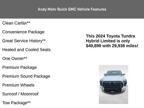 Used 2024 Toyota Tundra Limited AWD/4WD image 8