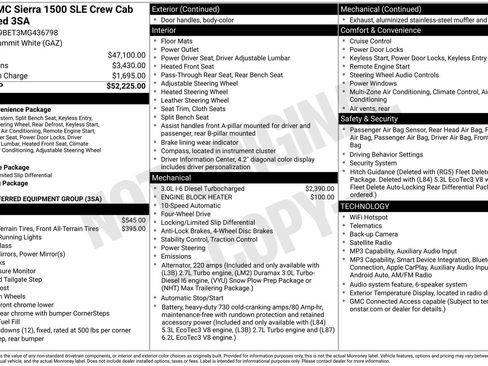 Used 2021 GMC Sierra 1500 SLE AWD/4WD image 3