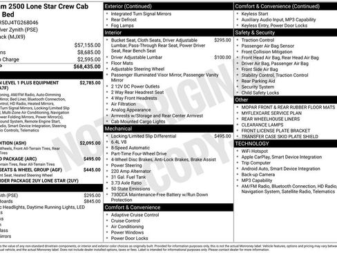 New 2026 RAM 2500 Lone Star AWD/4WD image 39