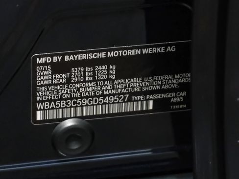Used 2016 BMW 535i xDrive Sedan AWD/4WD image 56