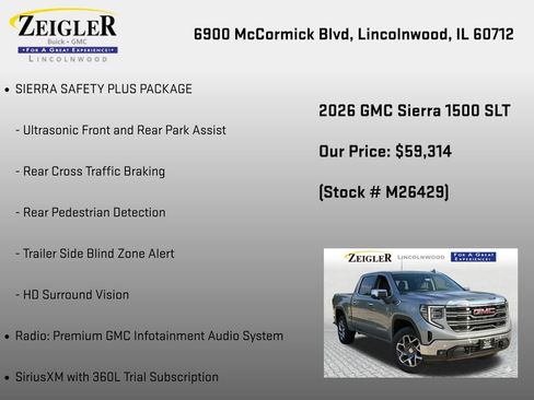 New 2026 GMC Sierra 1500 SLT w/ SLT Convenience Package AWD/4WD image 18