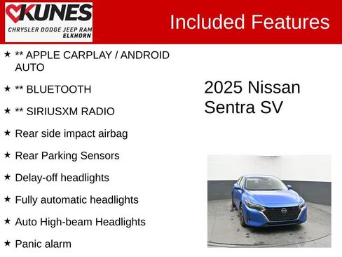 Used 2025 Nissan Sentra SV image 2