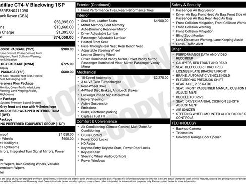 Used 2022 Cadillac CT4 V Blackwing w/ Driver Assist Package image 32