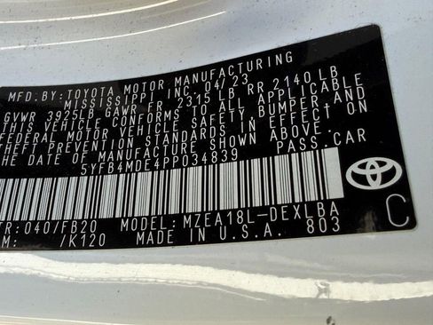 Certified 2023 Toyota Corolla LE image 22