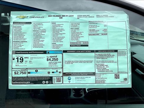 New 2025 Chevrolet Colorado Z71 image 15