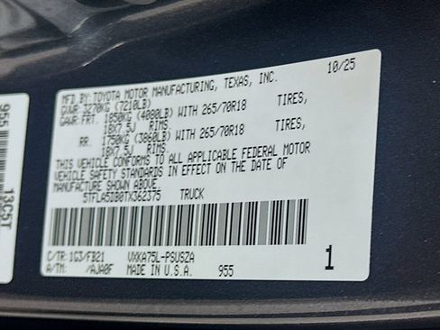 Certified 2026 Toyota Tundra SR5 w/ SR5 Convenience Package AWD/4WD image 32