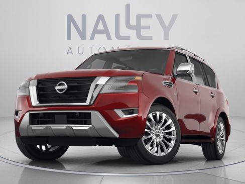 Used 2021 Nissan Armada Platinum w/ Captain's Chairs Package AWD/4WD image 3