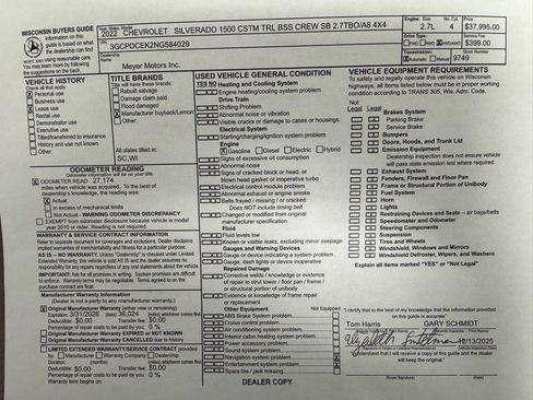 Used 2022 Chevrolet Silverado 1500 Custom Trail Boss image 25