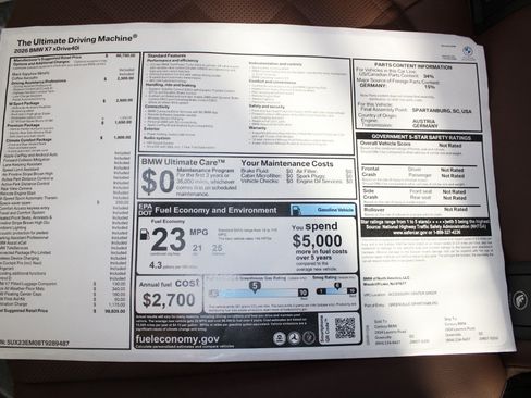 New 2026 BMW X7 xDrive40i w/ M Sport Package image 21