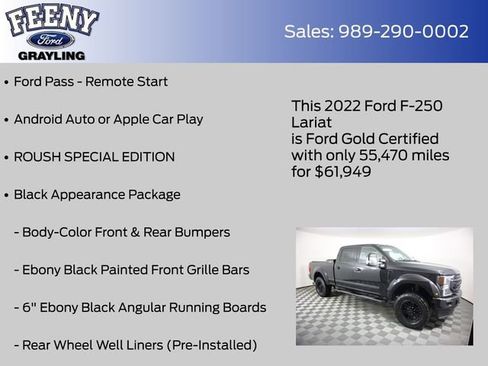Used 2022 Ford F250 Lariat w/ Black Appearance Package image 9