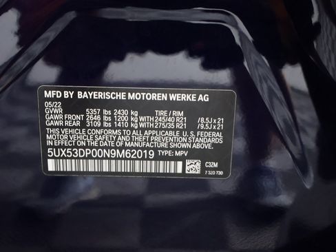 Used 2022 BMW X3 xDrive30i w/ M Sport Package 2 image 50