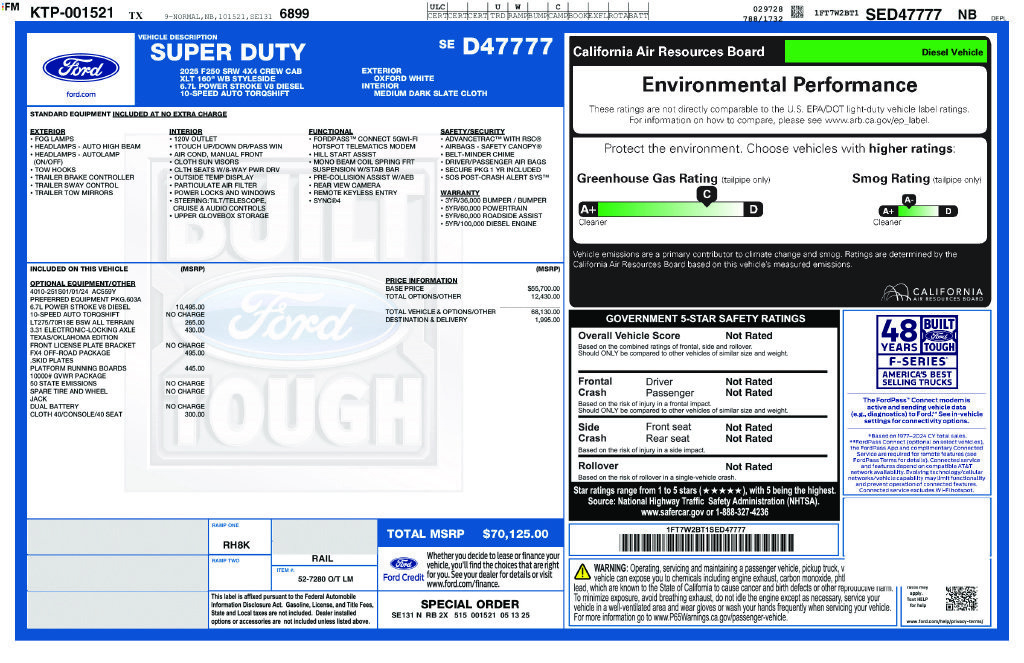 Used 2025 Ford F250 XLT w/ FX4 Off-Road Package AWD/4WD image 18