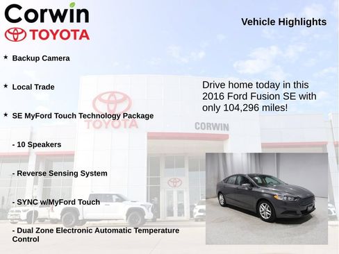 Used 2016 Ford Fusion SE FWD image 6
