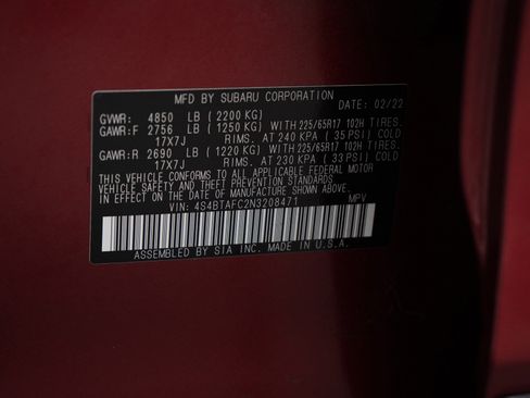 Used 2022 Subaru Outback Premium image 27