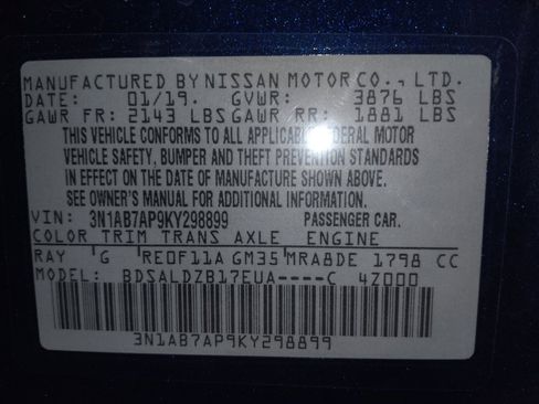 Used 2019 Nissan Sentra SV FWD image 33
