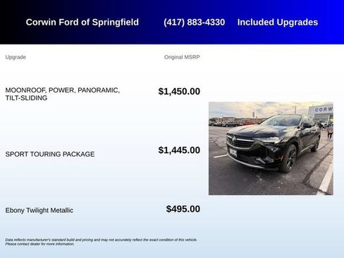 Used 2022 Buick Envision Preferred w/ Sport Touring Package FWD image 5