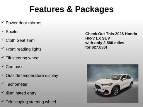 Used 2026 Honda HR-V LX image 20