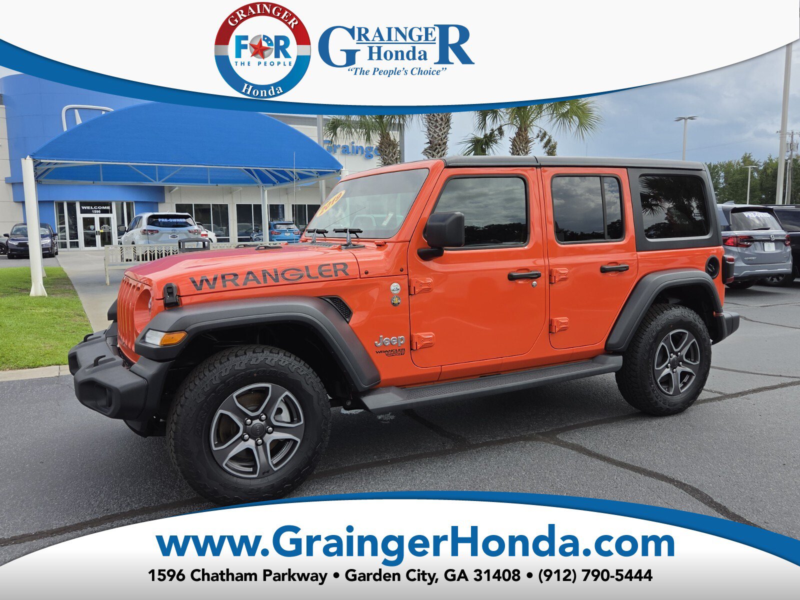 Used 2019 Jeep Wrangler Unlimited Sport S AWD/4WD image 1