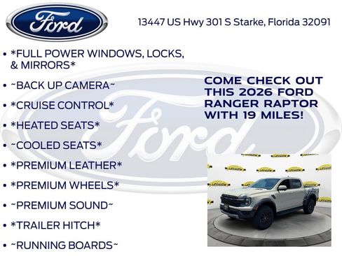 New 2026 Ford Ranger Raptor AWD/4WD image 10