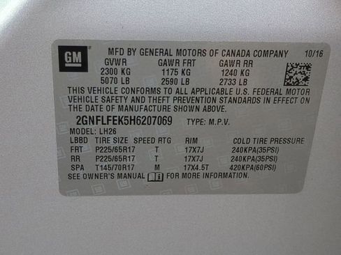Certified 2017 Chevrolet Equinox LT AWD/4WD image 35