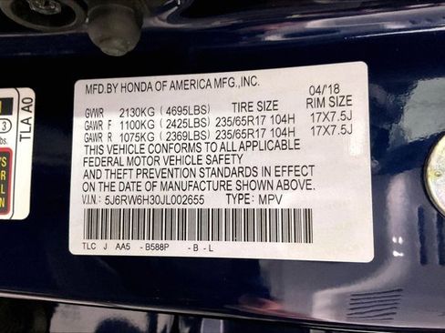 Used 2018 Honda CR-V LX image 42