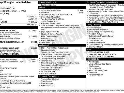 Used 2022 Jeep Wrangler Unlimited Rubicon 4xe w/ Cold Weather Group image 35