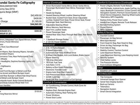 Used 2021 Hyundai Santa Fe Calligraphy w/ Cargo Package AWD/4WD image 36