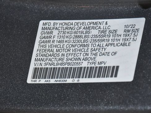 Used 2023 Honda Odyssey Touring image 16