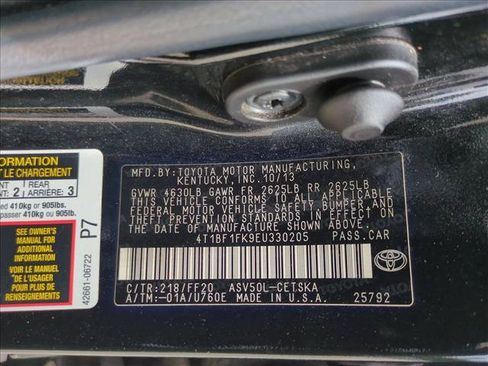 Used 2014 Toyota Camry SE FWD image 15