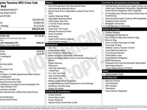 Used 2021 Toyota Tacoma SR5 w/ Trail Edition image 2