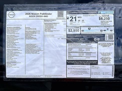 New 2026 Nissan Pathfinder Rock Creek AWD/4WD image 17