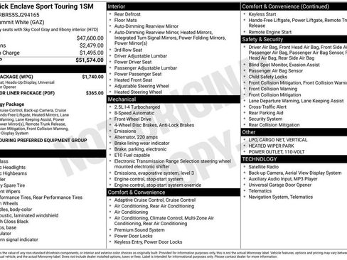 New 2025 Buick Enclave Sport Touring w/ Power Package FWD image 4
