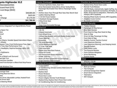 Used 2021 Toyota Highlander XLE FWD image 28