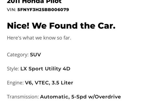 Used 2011 Honda Pilot LX image 2