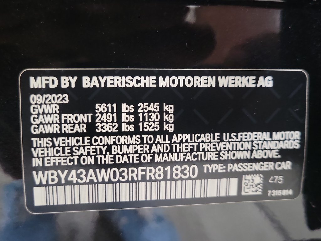 Used 2024 BMW i4 eDrive35 w/ M Sport Package RWD image 34
