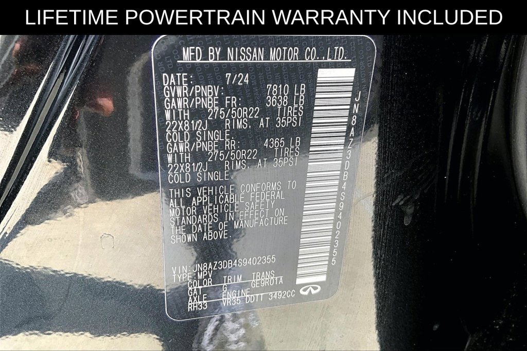 Used 2025 INFINITI QX80 Sensory AWD/4WD image 44