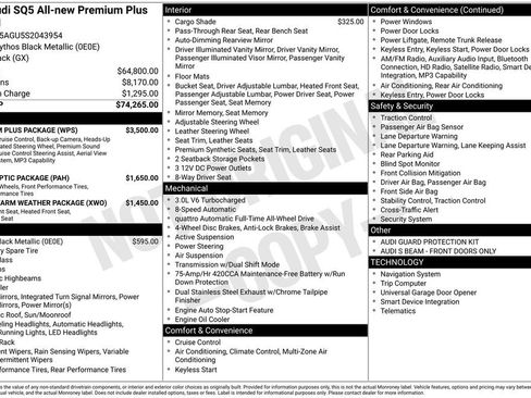 Used 2025 Audi SQ5 Premium Plus w/ Premium Plus Package image 78