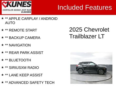 Used 2025 Chevrolet TrailBlazer LT w/ Driver Confidence Package image 2