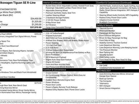 Certified 2022 Volkswagen Tiguan SE R-Line image 39