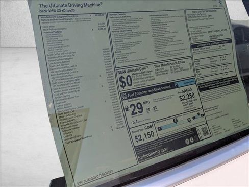 Certified 2026 BMW X3 xDrive30i w/ Premium Package AWD/4WD image 19