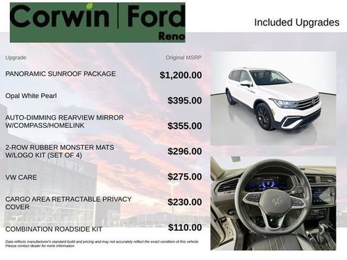 Used 2023 Volkswagen Tiguan SE w/ Panoramic Sunroof Package AWD/4WD image 3