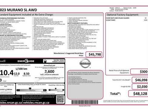 Used 2023 Nissan Murano SL image 6