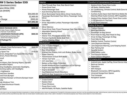 Used 2021 BMW 530i w/ Convenience Package RWD image 6